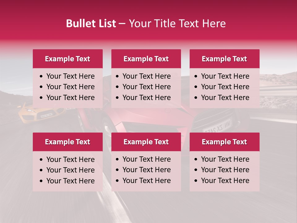 Sport Concept Highway PowerPoint Template