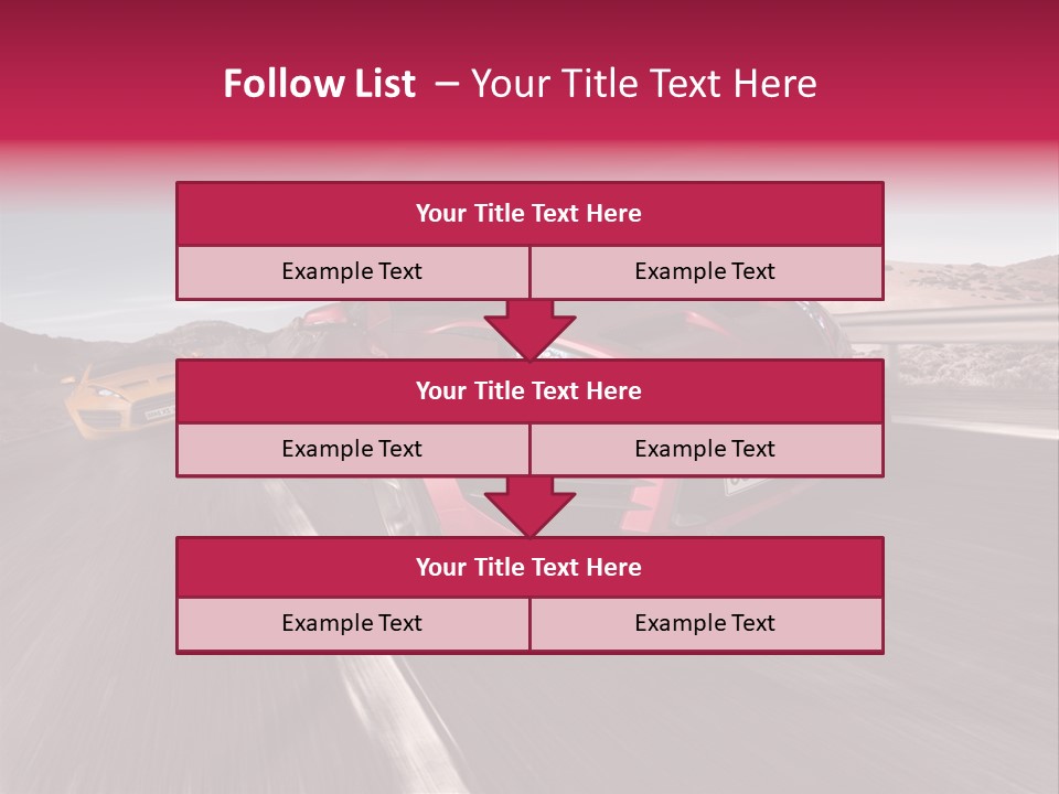 Sport Concept Highway PowerPoint Template