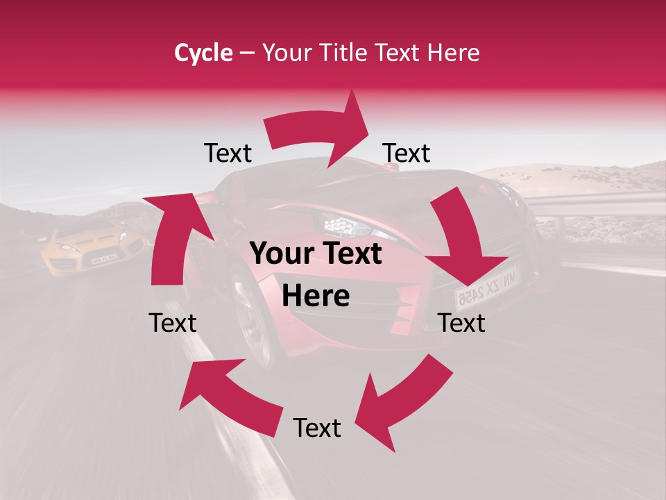 Sport Concept Highway PowerPoint Template