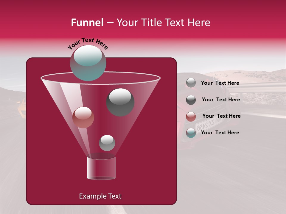 Sport Concept Highway PowerPoint Template