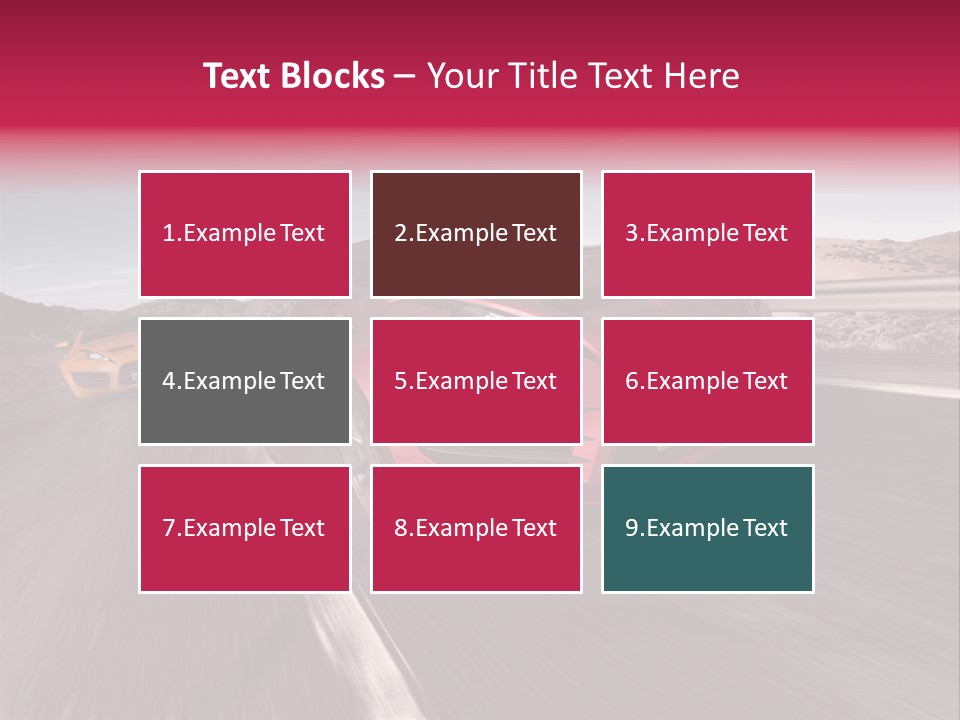 Sport Concept Highway PowerPoint Template