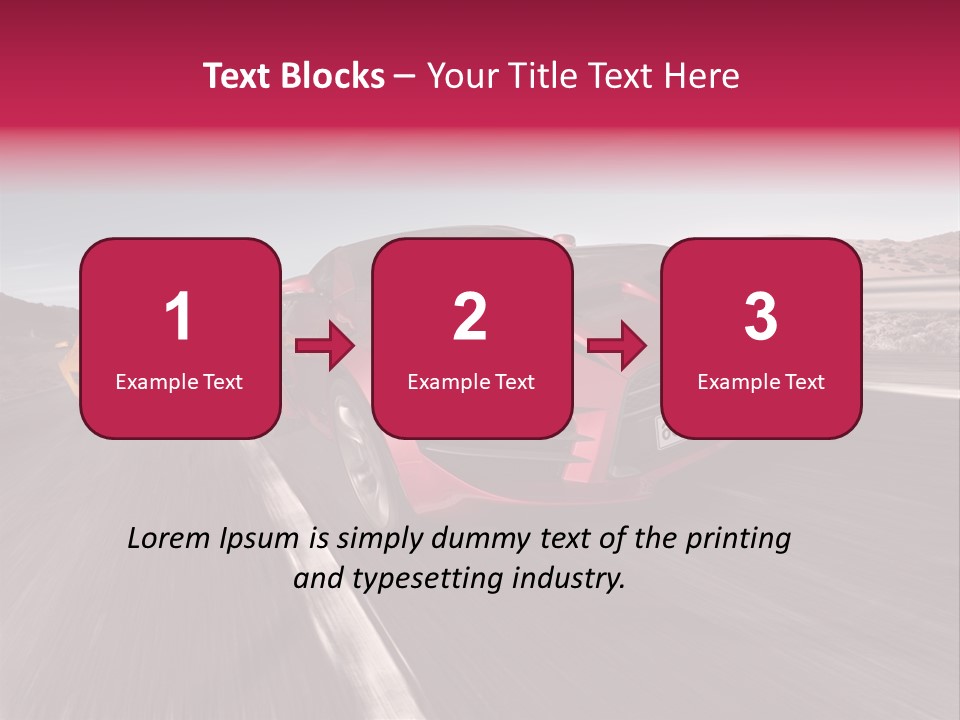 Sport Concept Highway PowerPoint Template