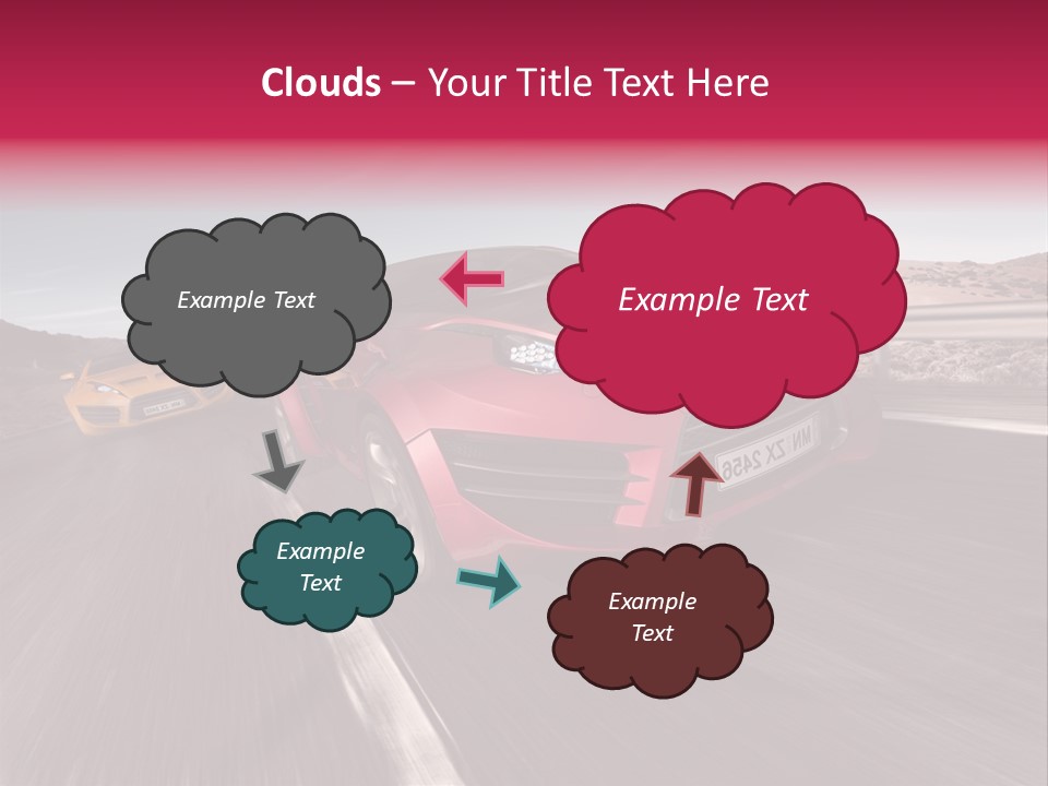 Sport Concept Highway PowerPoint Template