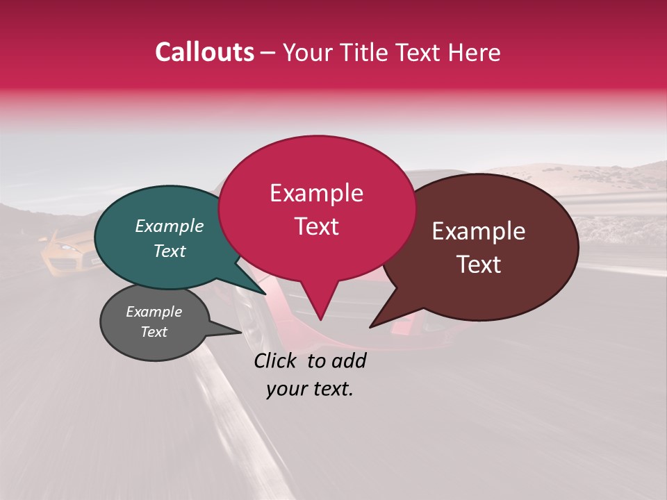 Sport Concept Highway PowerPoint Template