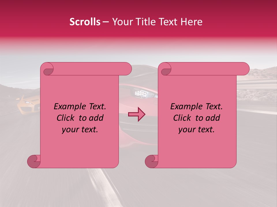 Sport Concept Highway PowerPoint Template