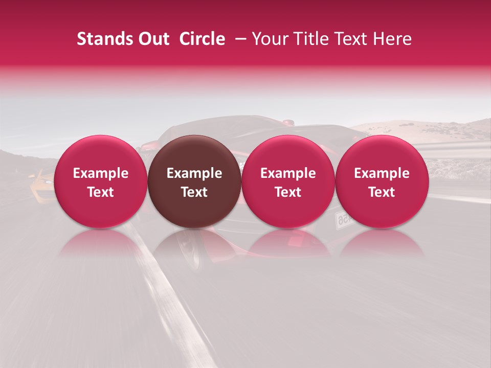 Sport Concept Highway PowerPoint Template