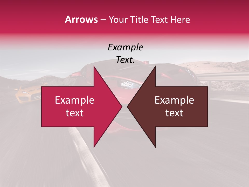 Sport Concept Highway PowerPoint Template