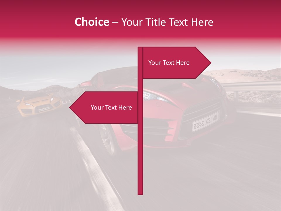 Sport Concept Highway PowerPoint Template