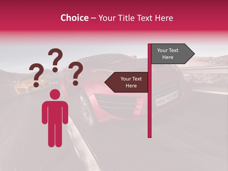 Sport Concept Highway PowerPoint Template