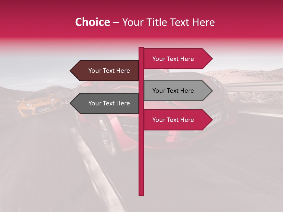 Sport Concept Highway PowerPoint Template
