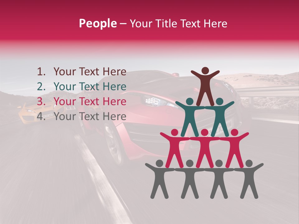 Sport Concept Highway PowerPoint Template