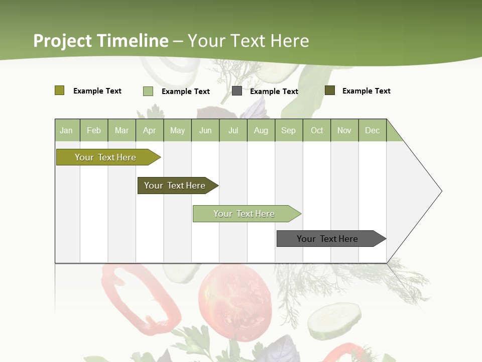 Down Salad Vegetable PowerPoint Template