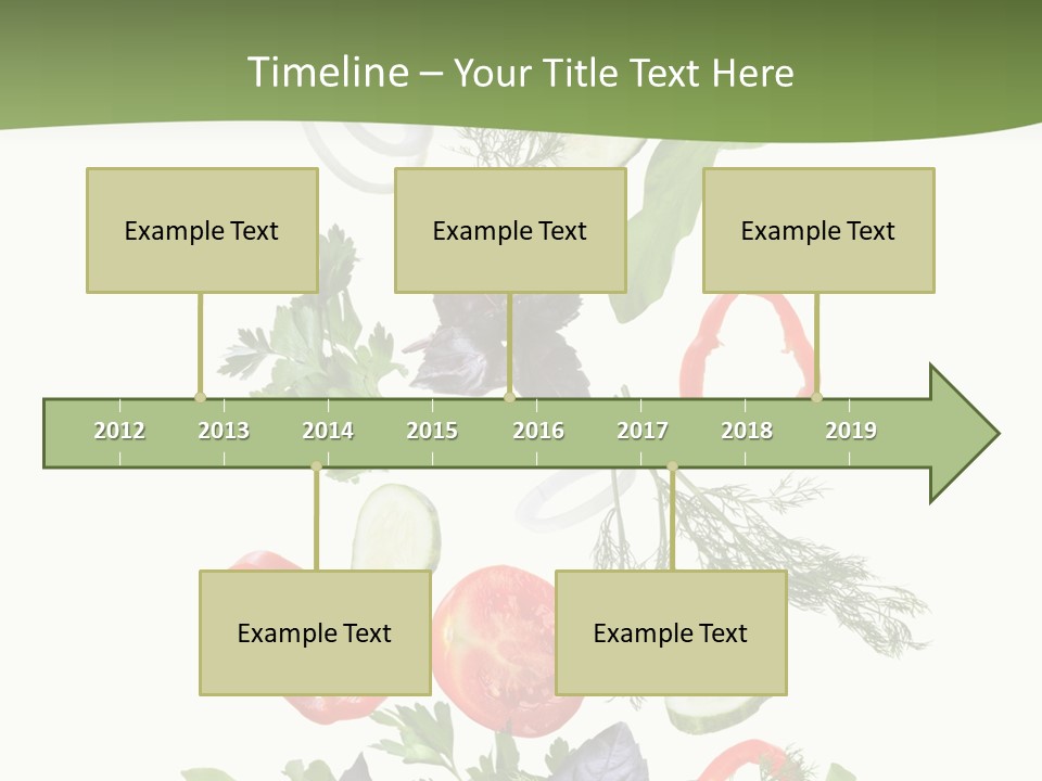Down Salad Vegetable PowerPoint Template
