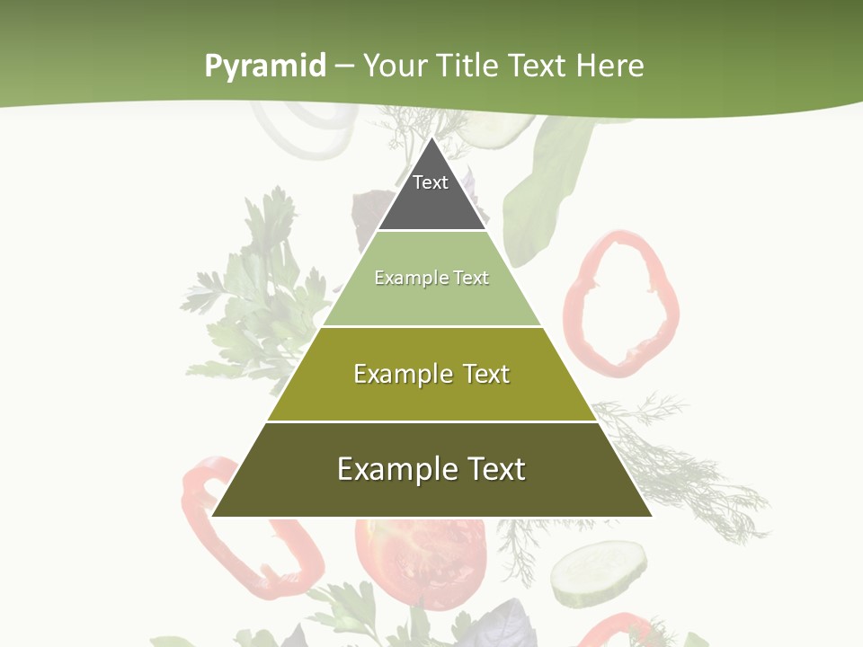 Down Salad Vegetable PowerPoint Template