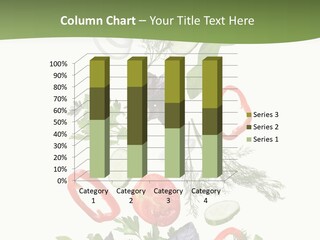 Down Salad Vegetable PowerPoint Template