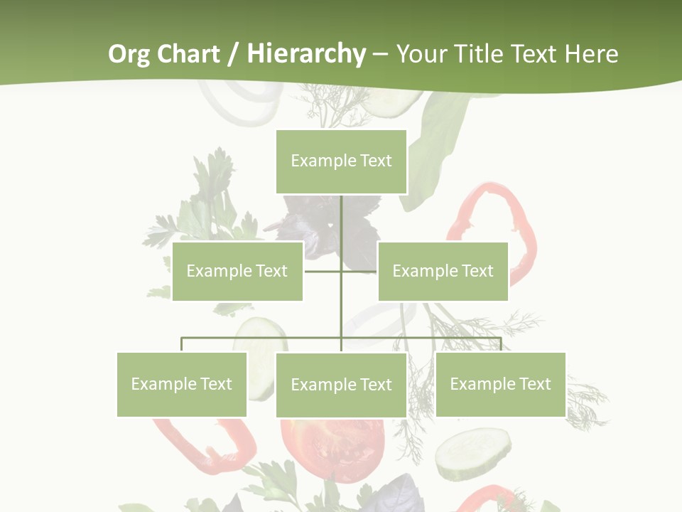 Down Salad Vegetable PowerPoint Template