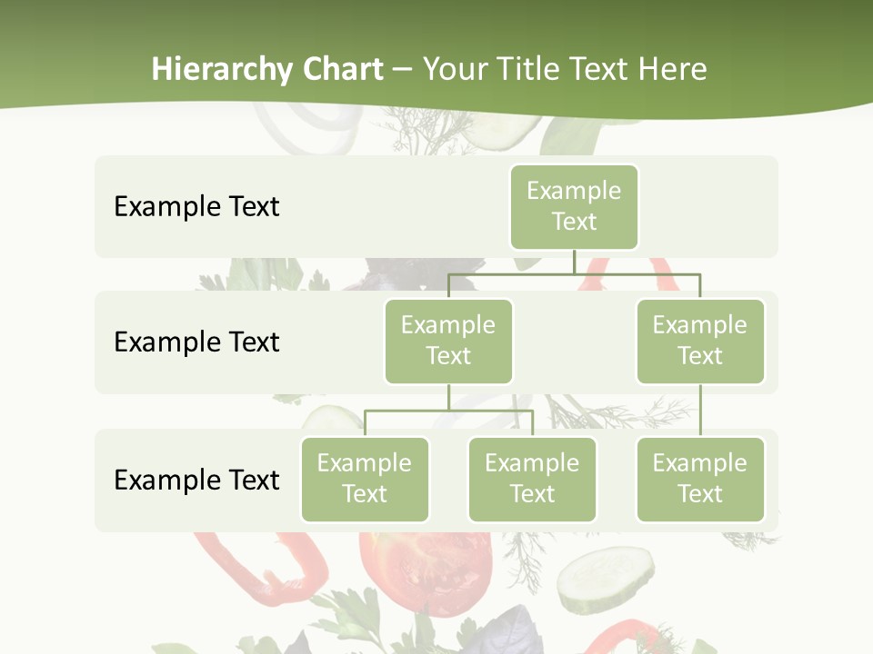 Down Salad Vegetable PowerPoint Template