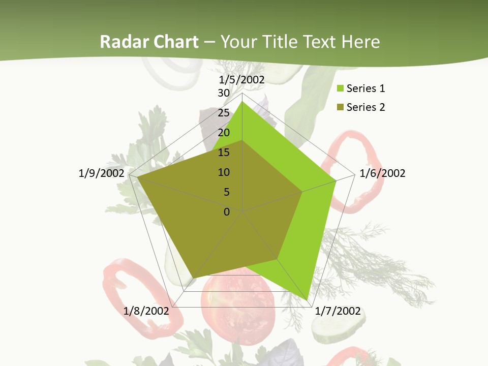 Down Salad Vegetable PowerPoint Template