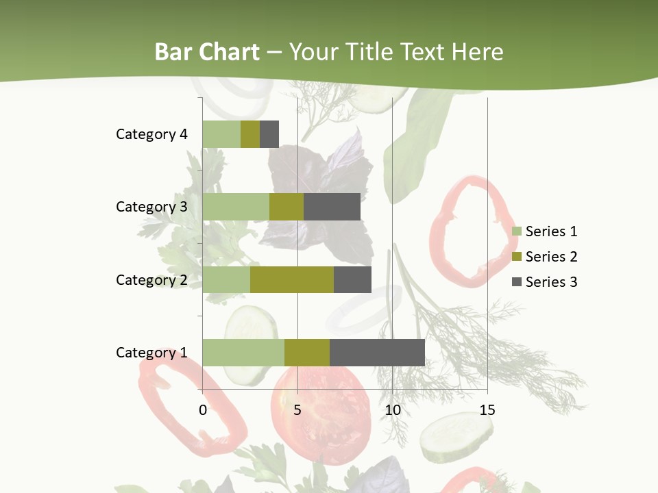 Down Salad Vegetable PowerPoint Template