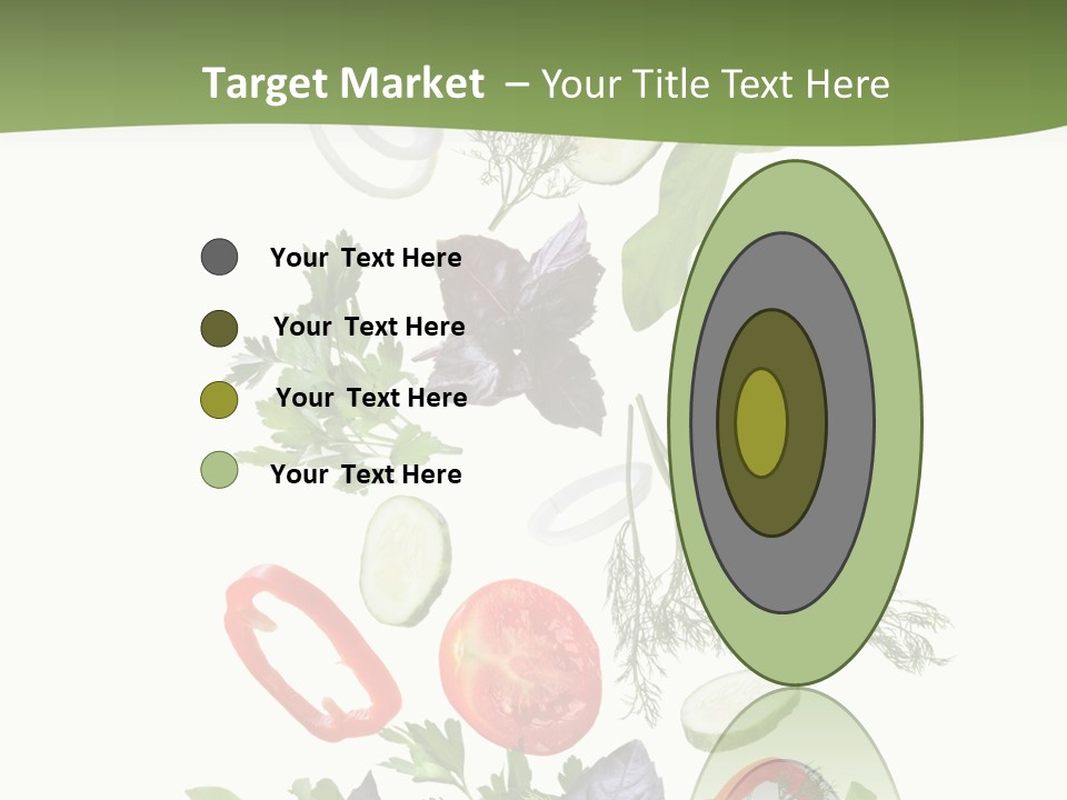 Down Salad Vegetable PowerPoint Template