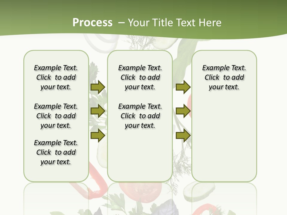 Down Salad Vegetable PowerPoint Template
