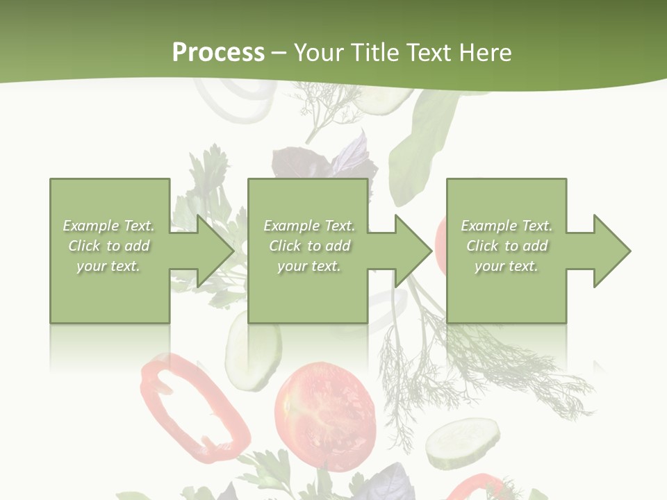 Down Salad Vegetable PowerPoint Template