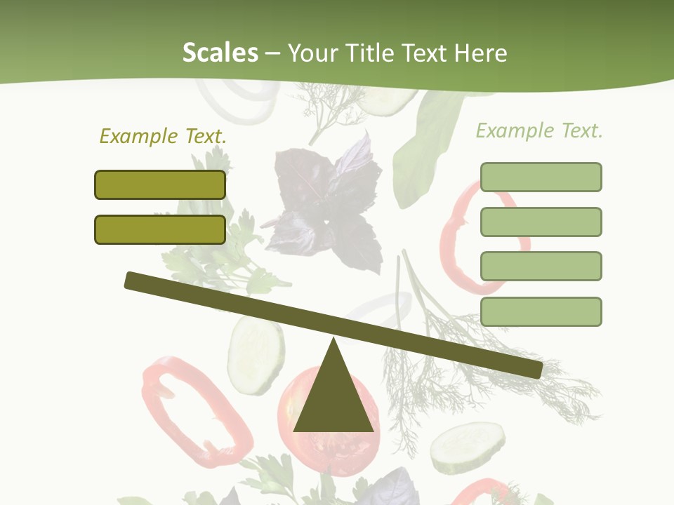 Down Salad Vegetable PowerPoint Template