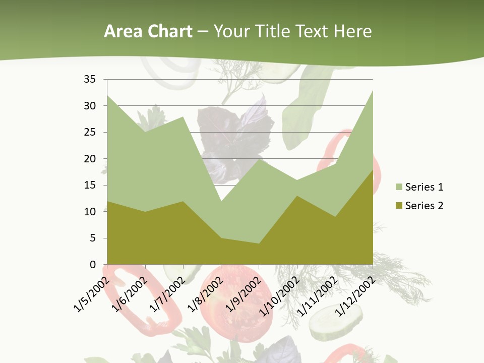 Down Salad Vegetable PowerPoint Template