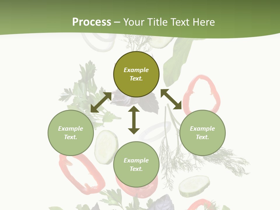 Down Salad Vegetable PowerPoint Template