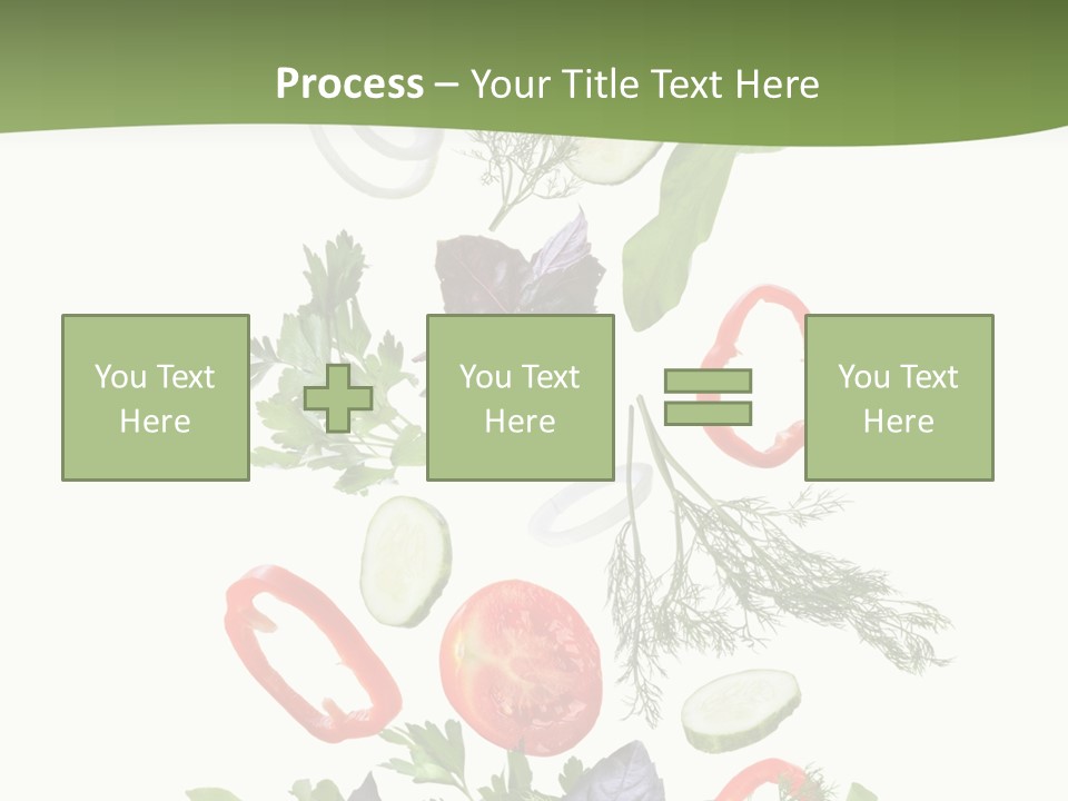 Down Salad Vegetable PowerPoint Template