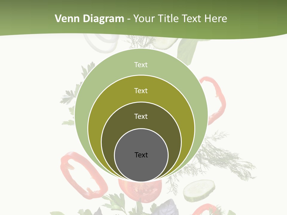 Down Salad Vegetable PowerPoint Template