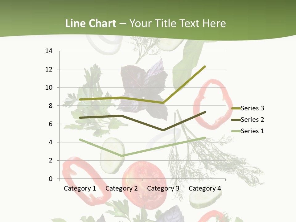 Down Salad Vegetable PowerPoint Template