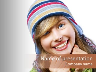 Autumn Warm Cap PowerPoint Template