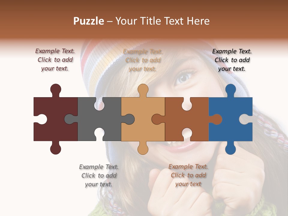 Autumn Warm Cap PowerPoint Template