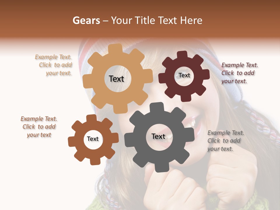 Autumn Warm Cap PowerPoint Template