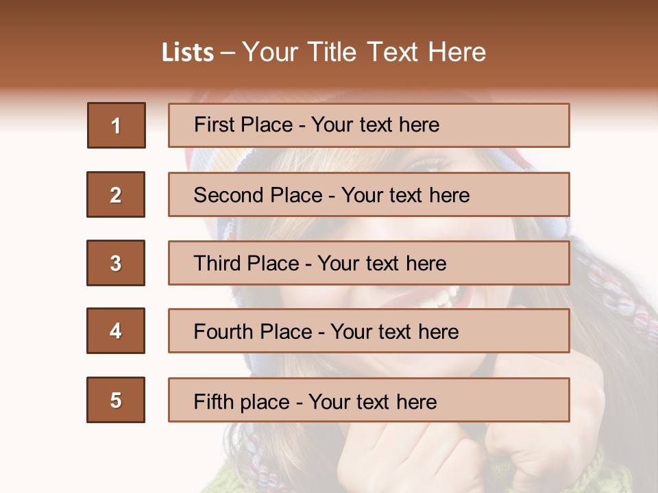 Autumn Warm Cap PowerPoint Template