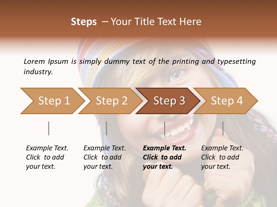 Autumn Warm Cap PowerPoint Template