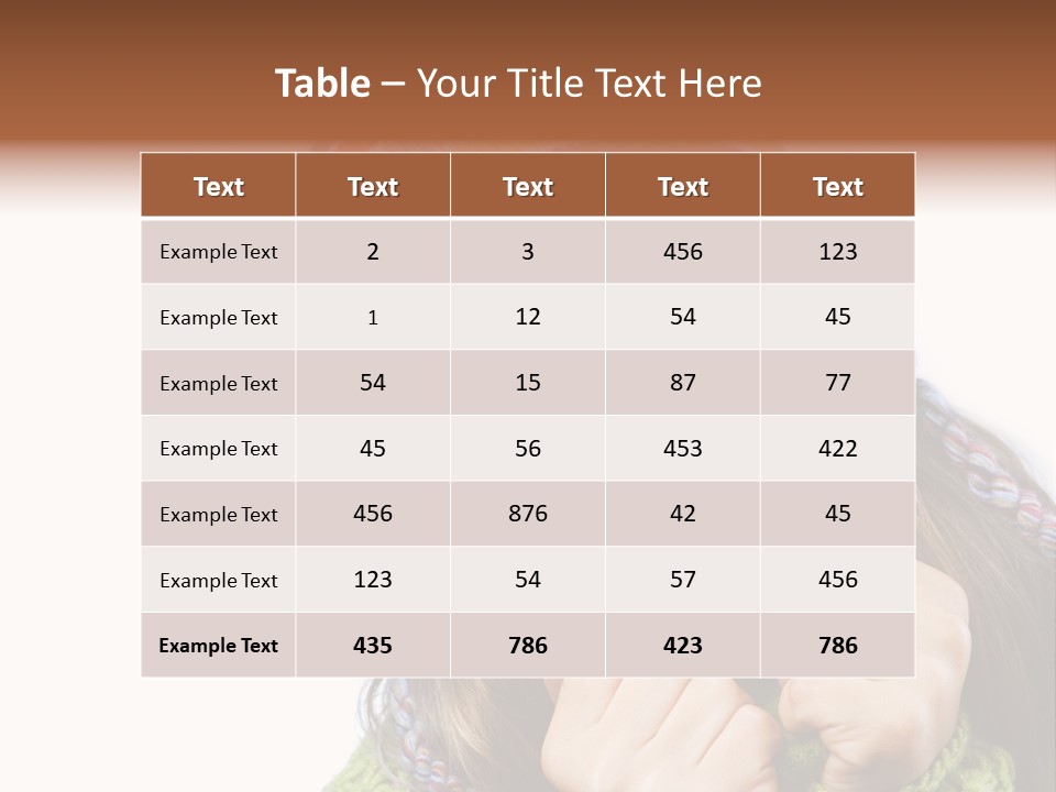Autumn Warm Cap PowerPoint Template