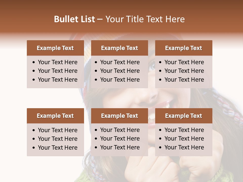 Autumn Warm Cap PowerPoint Template