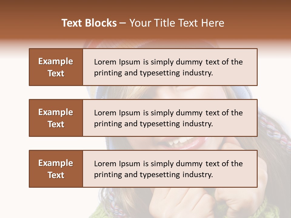 Autumn Warm Cap PowerPoint Template