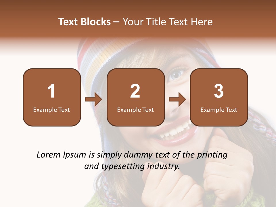 Autumn Warm Cap PowerPoint Template