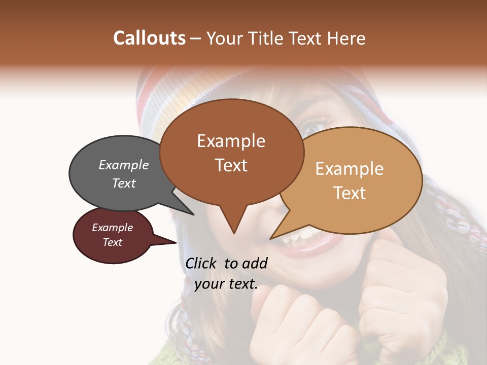 Autumn Warm Cap PowerPoint Template