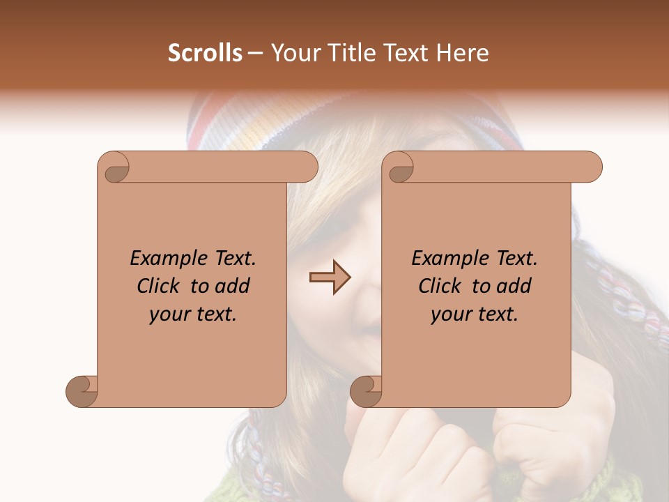 Autumn Warm Cap PowerPoint Template