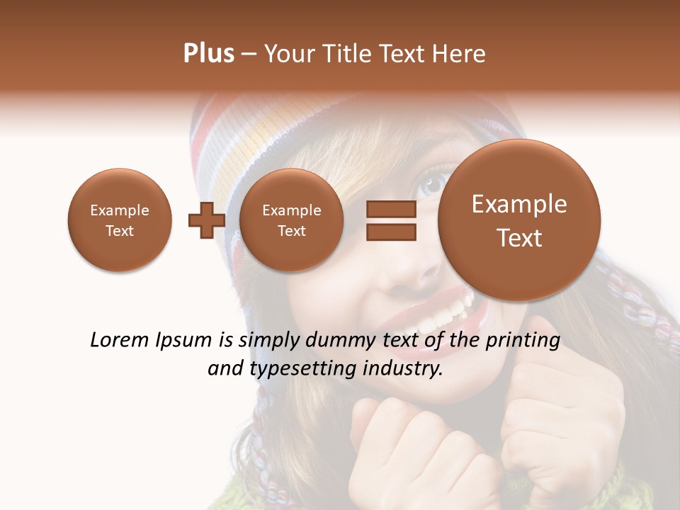 Autumn Warm Cap PowerPoint Template