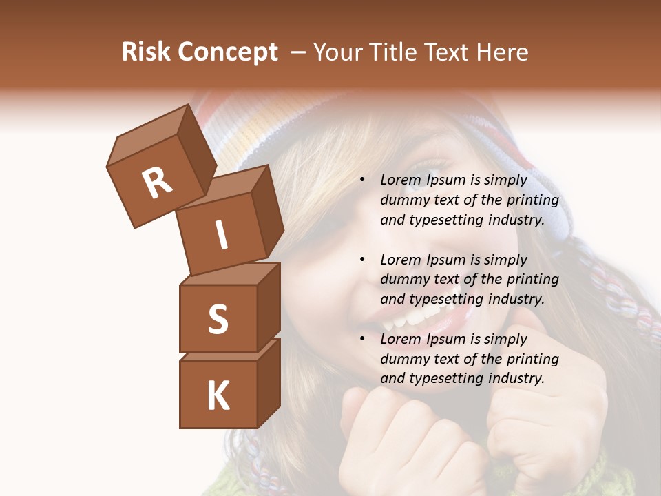 Autumn Warm Cap PowerPoint Template