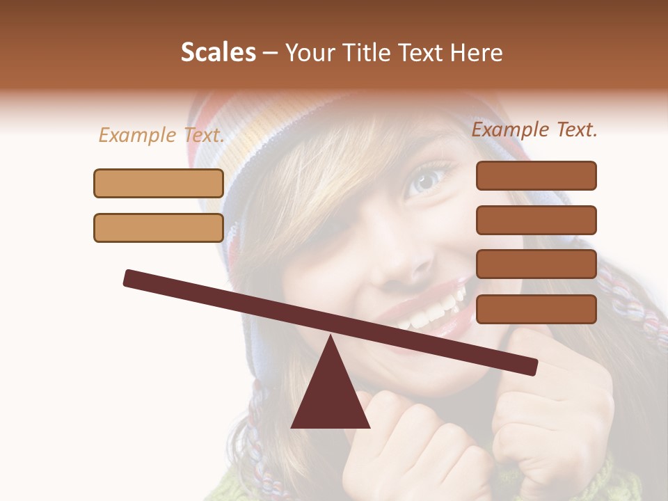 Autumn Warm Cap PowerPoint Template