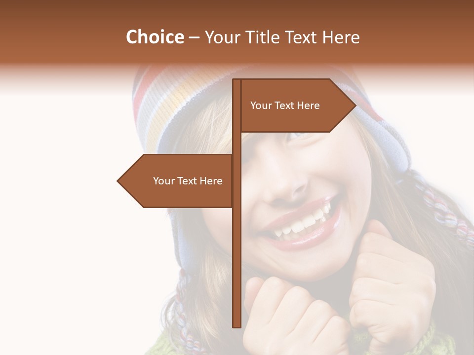 Autumn Warm Cap PowerPoint Template