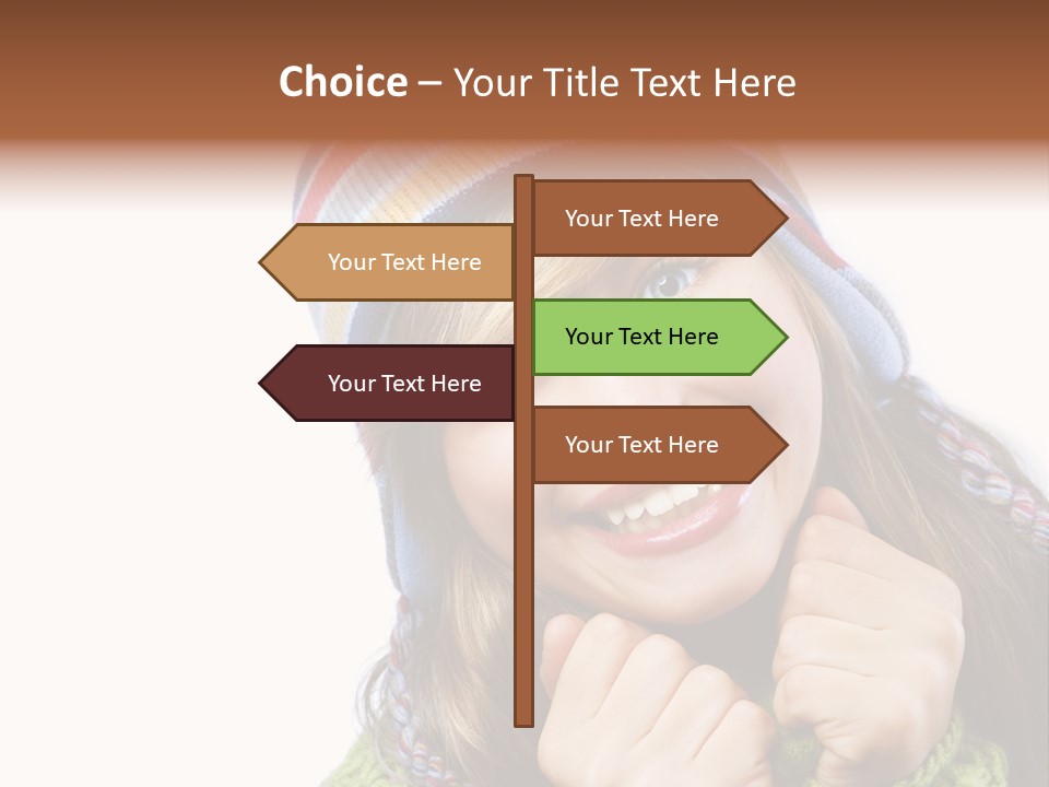 Autumn Warm Cap PowerPoint Template