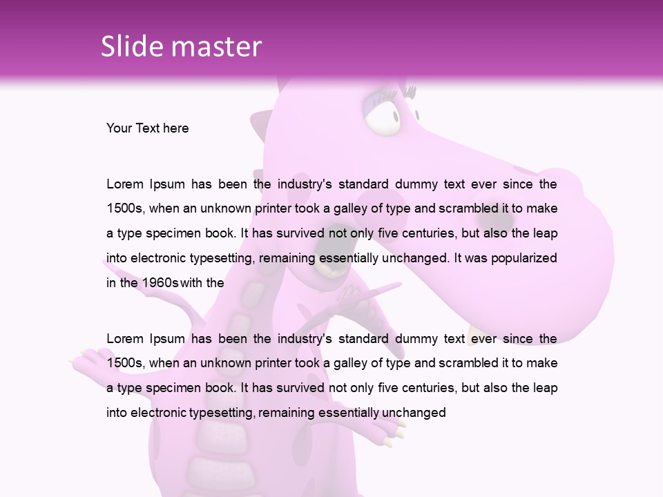 Athlete Wild Cartoon PowerPoint Template