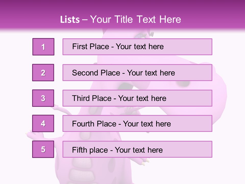 Athlete Wild Cartoon PowerPoint Template